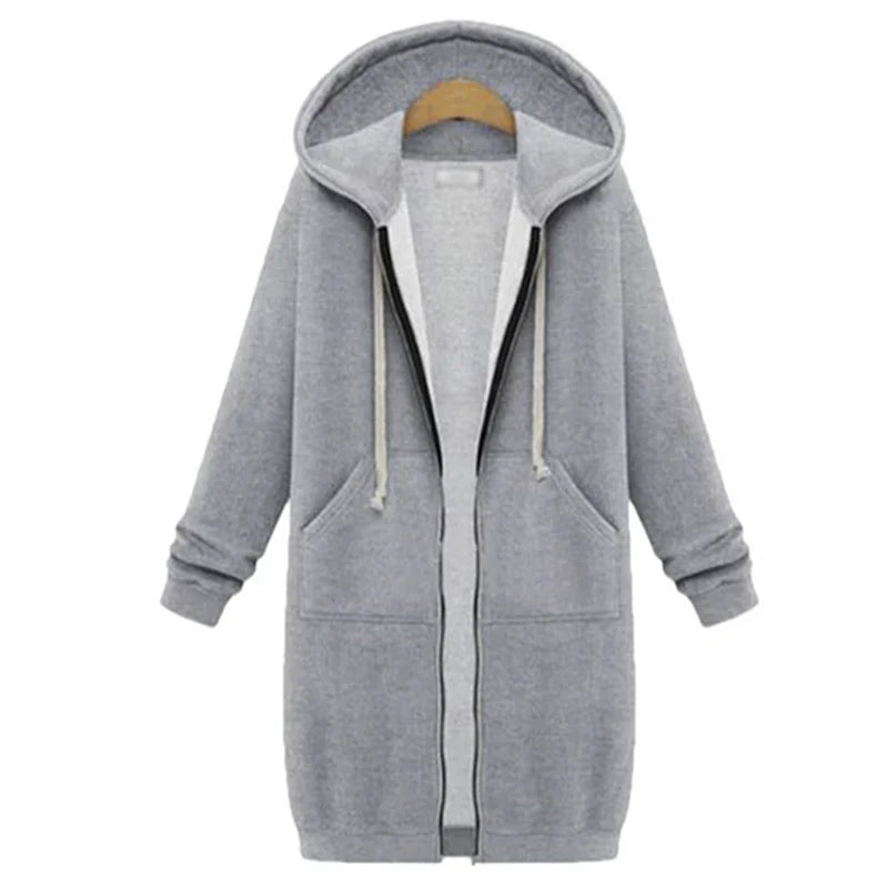 Felpe con cappuccio pesanti da donna per autunno-inverno