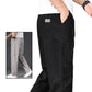 Pantaloni casual da uomo, taglia grande, in cotone, vestibilità ampia